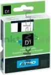 Dymo D1 zwart op groen breedte 19 mm