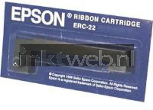 Epson ERC-22 inktlint zwart front box Front box