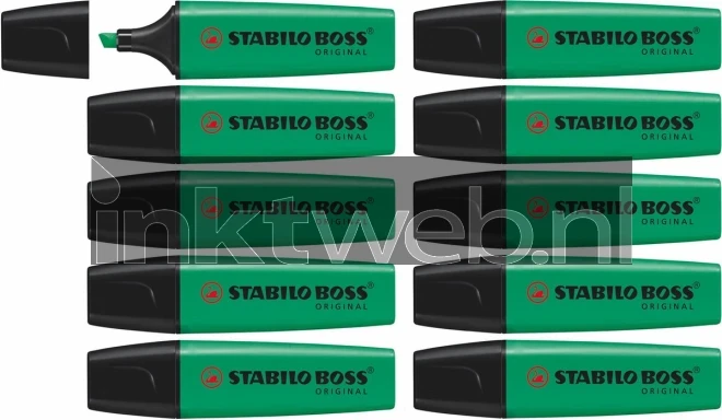 Stabilo Markeerstift BOSS 10-Pack turquoise Diverse