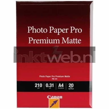 Canon PM-101 Premium fotopapier Mat | A4 | 210 gr/m² 20 stuks