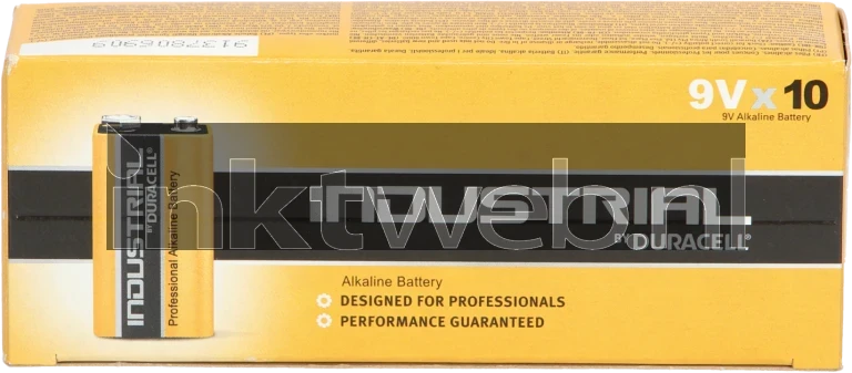 Duracell 9V Industrial Batterijen Front box