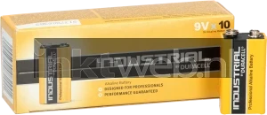 Duracell 9V Industrial Combined box and product