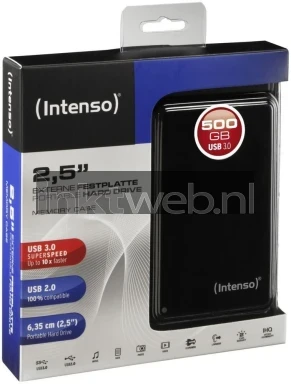 Intenso 2.5 HDD 500GB USB 3.0 zwart