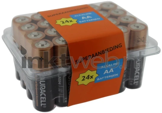 Duracell AA Alkaline MN1500 LR6 Box 24 stuks