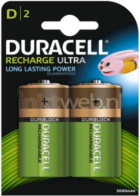 Duracell D Rechargeable HR20 2 stuks, 3000 mAh