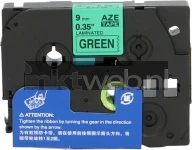 Huismerk Brother  TZE-721 zwart op groen breedte 9 mm Product only