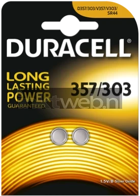 Duracell 357 303 2 stuks