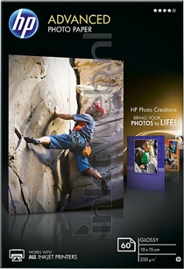 HP Advanced Fotopapier Glans | 10x15 | 250 gr/m² 60 stuks