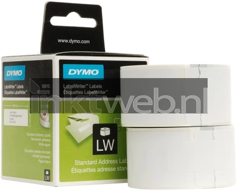 Dymo 99010/S0722370 2x130 28 mm x 89 mm  wit