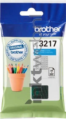 Brother LC-3217C cyaan Front box