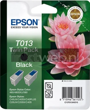 Epson T013 Double Pack zwart