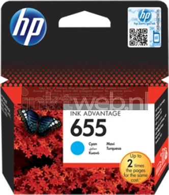 HP 655 cyaan