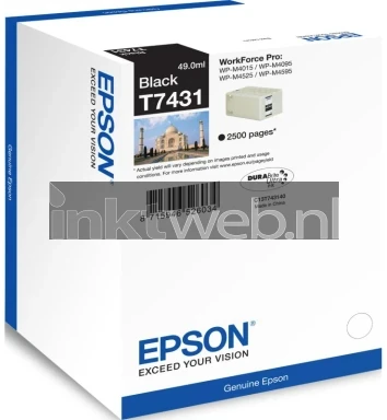 Epson T7431 zwart Front box