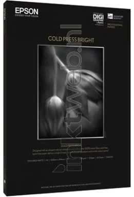 Epson Cold Press Bright Fotopapier A3 wit Front box