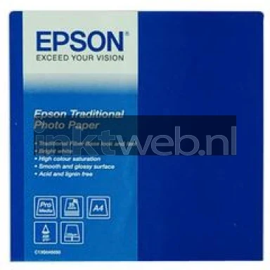 Epson C13S045050 Traditional Photo Paper  | A4 | 330 gr/m² 25 vellen