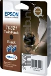 Epson T0321 twinpack zwart (Origineel)