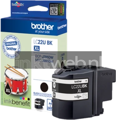 Brother LC-22U XL zwart