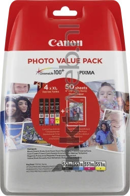 Canon CLI-551XL Multipack (Opruiming Losse producten) zwart en kleur
