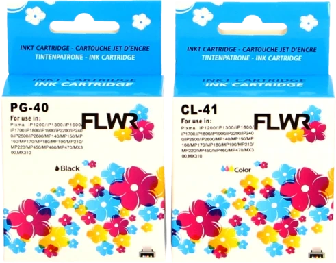 FLWR Canon PG-40 / CL-41 Multipack zwart en kleur