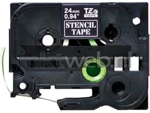 Brother STE-151  op zwart breedte 24 mm