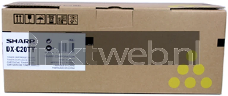 Sharp DXC20TY geel Front box