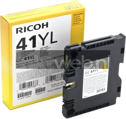 Ricoh GC-41 geel Combined box and product