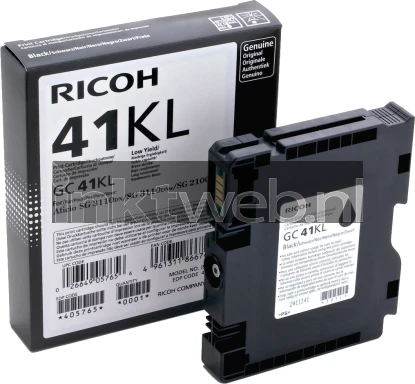 Ricoh GC-41 zwart Combined box and product