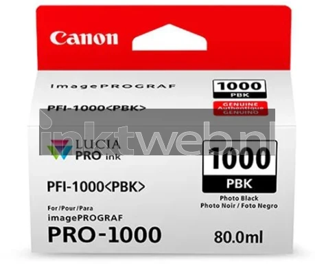 Canon PFI-1000 foto zwart