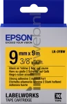 Epson LK-3YBW zwart op geel breedte 9 mm