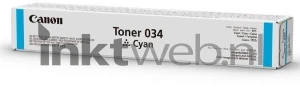 Canon 034 Toner cyaan (Origineel)