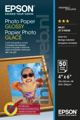 Epson C13S042548 fotopapier Glans | 10x15 | 200 gr/m² 100 stuks