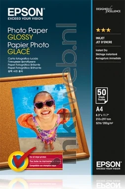 Epson C13S042539 fotopapier Glans | A4 | 200 gr/m² 50 stuks