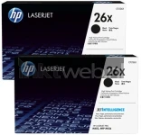 HP 26X 2 pack zwart (Origineel Hoge Capaciteit)