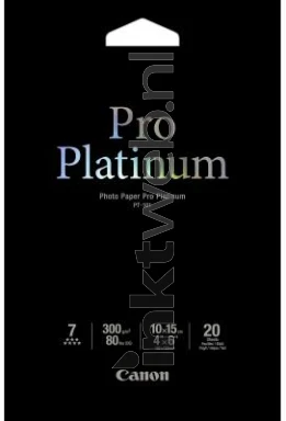 Canon PT-101 Professioneel Fotopapier Platinum Hoogglans | 10x15 | 300 gr/m² 20 stuks