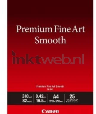 Canon Fine Art Smooth fotopapier  | A4 | 310 gr/m² 25 stuks