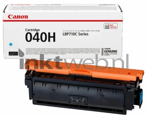 Canon 040 cyaan Combined box and product