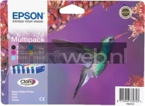 Epson T0807 multipack zwart en kleur (Origineel)