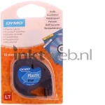 Dymo 91225/S0721700 zwart op blauw breedte 12 mm