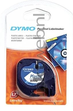 Dymo 91221/S0721660 zwart op wit breedte 12 mm