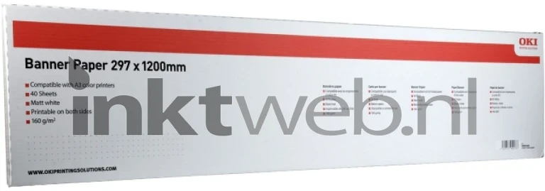 Oki Bannerpapier wit