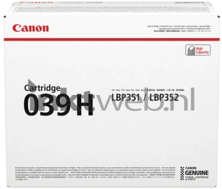 Canon CRG 039 zwart Front box