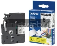 Brother STE-141 zwart op transparant breedte 18 mm