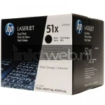 HP 51X zwart tilt Front box