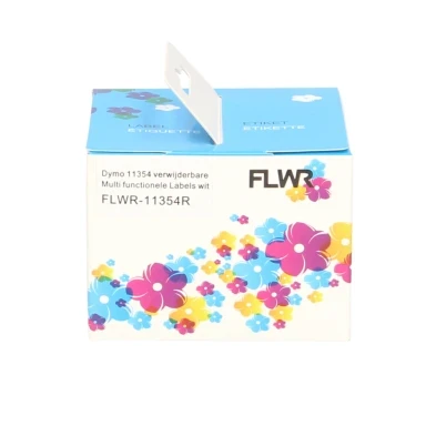 FLWR Dymo 11354R verwijderbare Multi functionele labels 57 mm x 32 mm  wit