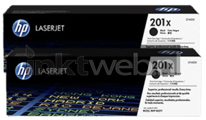 HP 201X 2-pack zwart