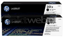 HP 201X 2-pack zwart (Origineel Hoge Capaciteit)