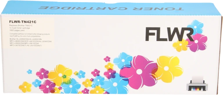FLWR Brother TN-421 cyaan