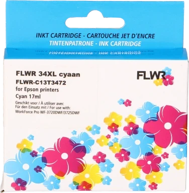 FLWR Epson 34XL cyaan