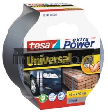 Tesa Extra Power ducttape 10m grijs Combined box and product