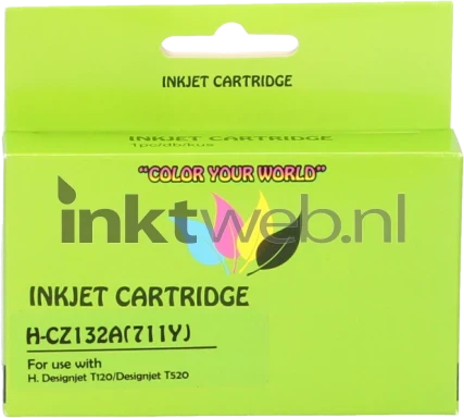 Huismerk HP 711 geel